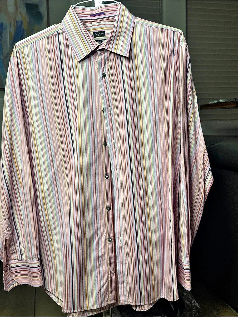 Paul Smith Classic Fit Striped Button Down in Multicolor Large Like New